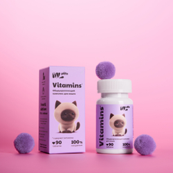 NL Pets Общеукрепляющий витаминный комплекс для кошек 90шт