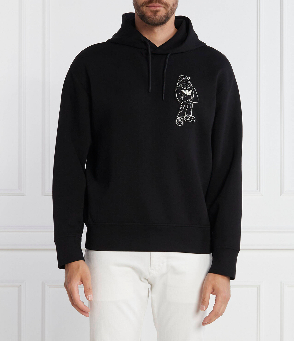 Худи Emporio Armani - черный(6R1MG9 1JHSZ)