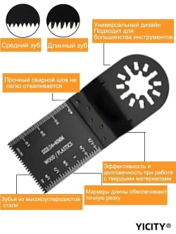 YICTIY Насадки для реноватора, набор 24шт. полотно пильное
