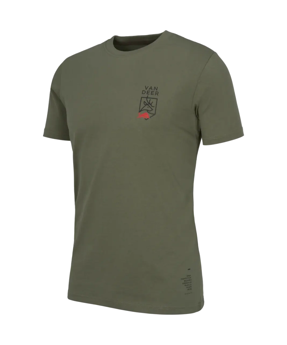 VAN DEER футболка Logo Shirt khaki