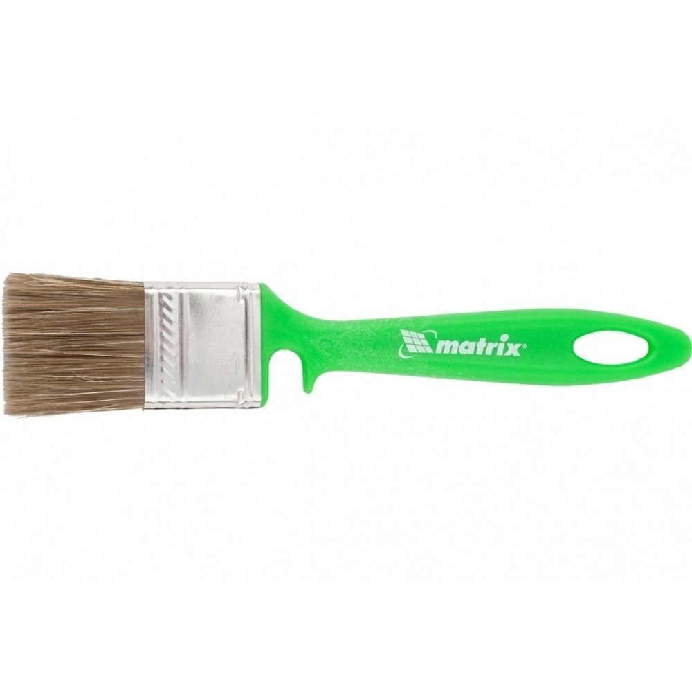 Кисть флейцевая для работ по дереву, 35х10 мм, смешанная щетина, пластиковая рукоятка// Matrix 83372