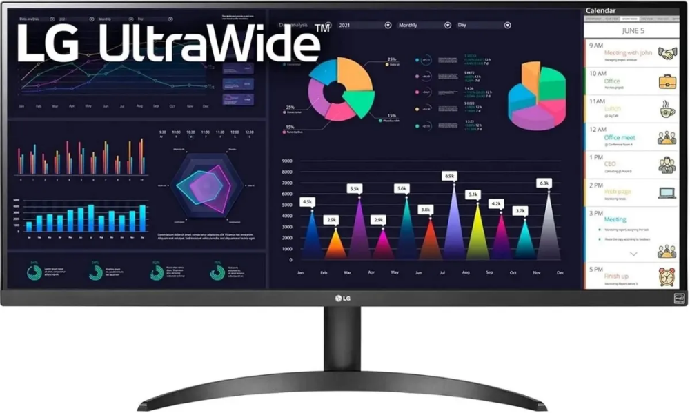 Монитор 34" LG 34WQ500-B