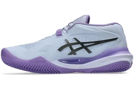 Женские теннисные кроссовки Asics Gel-Resolution X Clay Night Energy - blue fade/gunmetal