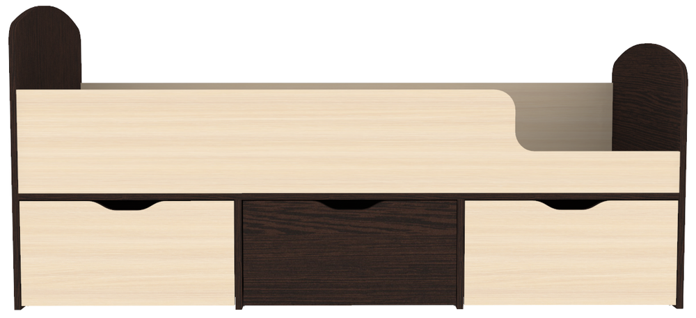 Кровать КарИВи Малыш Мини Венге  Дуб Молочный