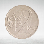 Czechoslovakia, 2 Koruny, 1976, VF