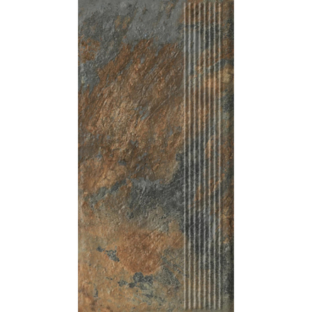 Paradyz Ardis Rust - Ступень простая структурная с насечками 300x600