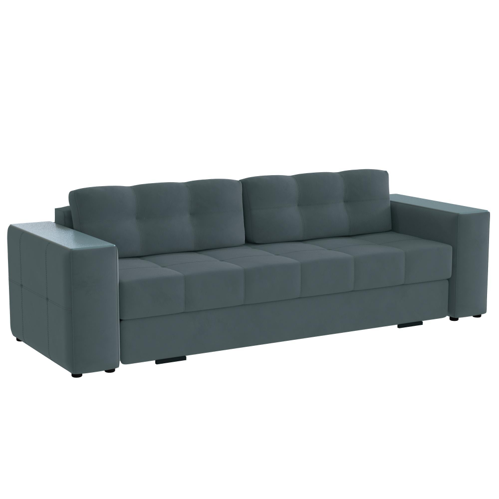 Диван раскладной Виконт, серый/мдф бриз