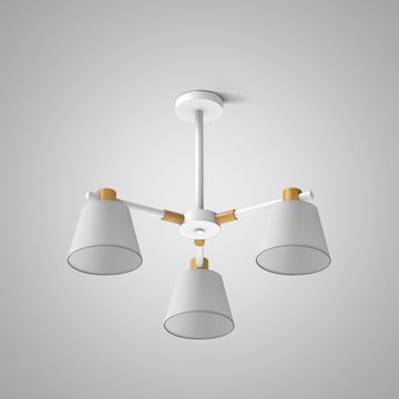 Люстра с текстильными плафонами NATURA A WHITE