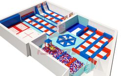 Батутный центр площадью 557/м2 - заказать у изготовителя "ЗВЕЗДА"