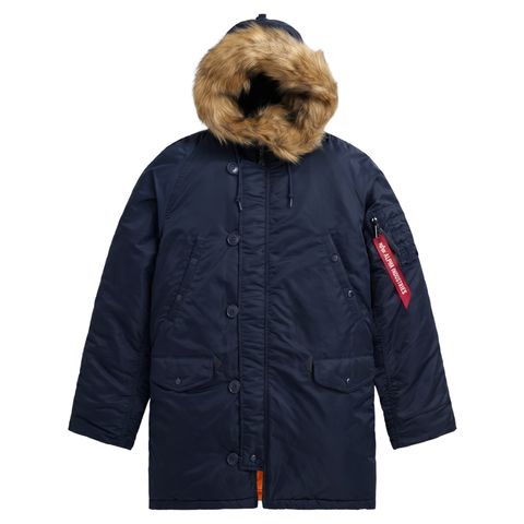 Парка Alpha Industries N-3B Slim Fit Rep. Blue (Синяя)
