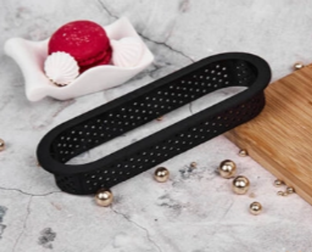 Форма перфорированная для выпечки (овальная) термопластик 14,4x5,3x2 см