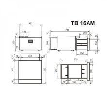 Холодильник автомобильный TB16AM DRAWER 12/24В
