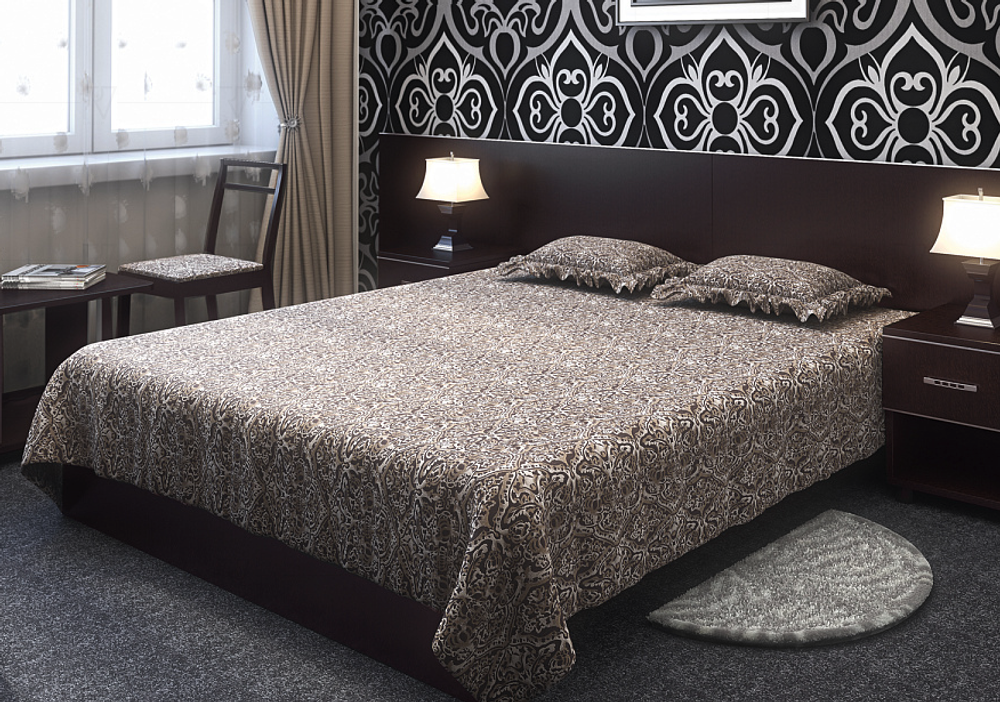 Кровать с ортопедическим основанием и изголовьем Light С-КИ-120