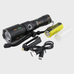 Фонарь ручной высокой яркости "белый лазер" Огонь H-3059-PM30-TG