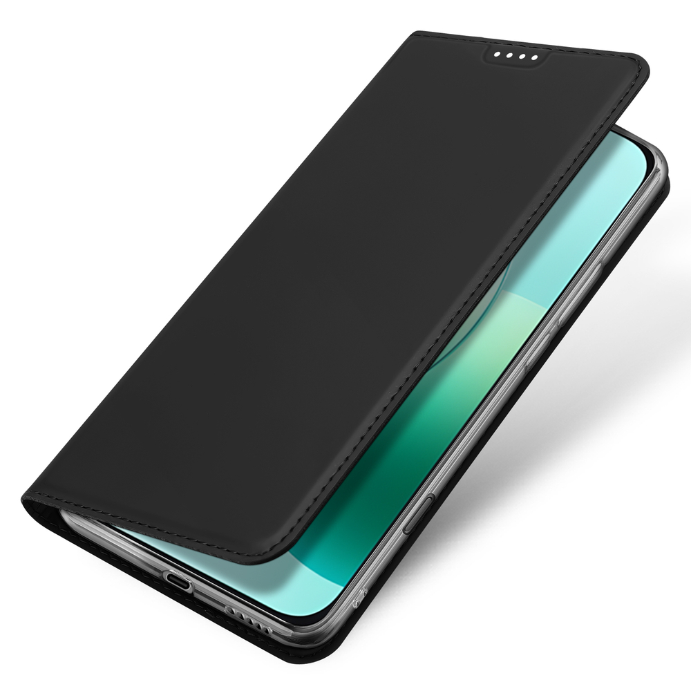 Чехол книжка из PU кожи черного цвета от Dux Ducis для смартфона Honor 400 Lite, серия Skin Pro Series Case