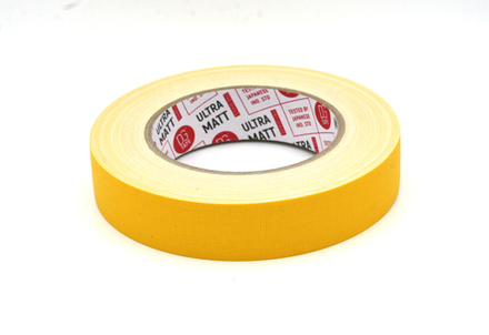Клейкая лента Gaffer Tape@ultraMATT - Гаффа тейп 25мм/25м - Желтый  (DEEP YELLOW)