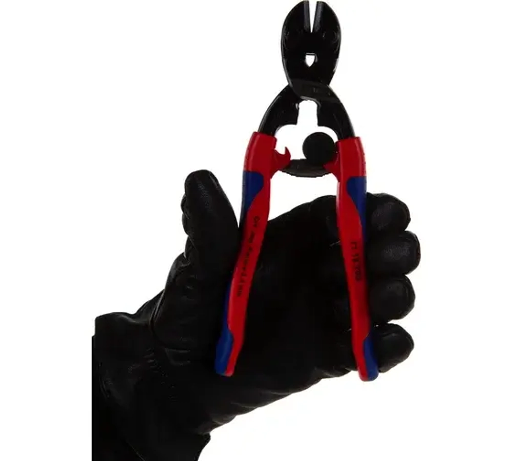 KNIPEX CoBolt болторез, пружина, L-200 мм, рез: провол. мягк. d 6 мм, ср. d 5.2 мм, тв. d 4 мм, роял, шт
