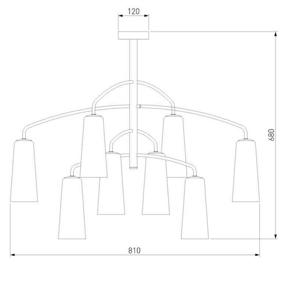 Подвесная люстра Eurosvet Omber 70137/8 латунь