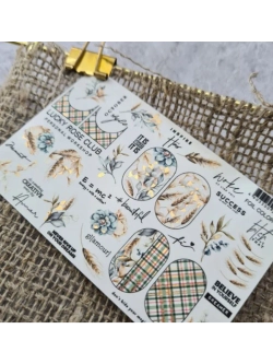 Lucky Rose Слайдеры наклейки для ногтей Foil 155