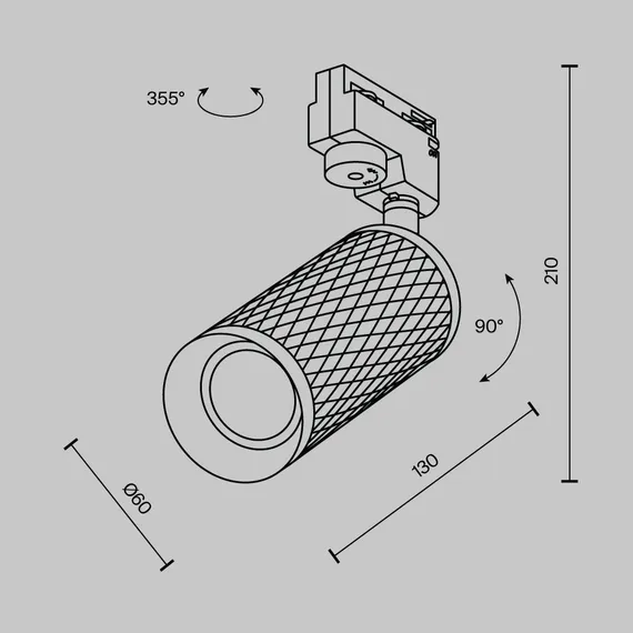 Трековый светильник Фокус Дизайн / Focus Design Unity GU10 10Вт Technical tr011-1-gu10-w