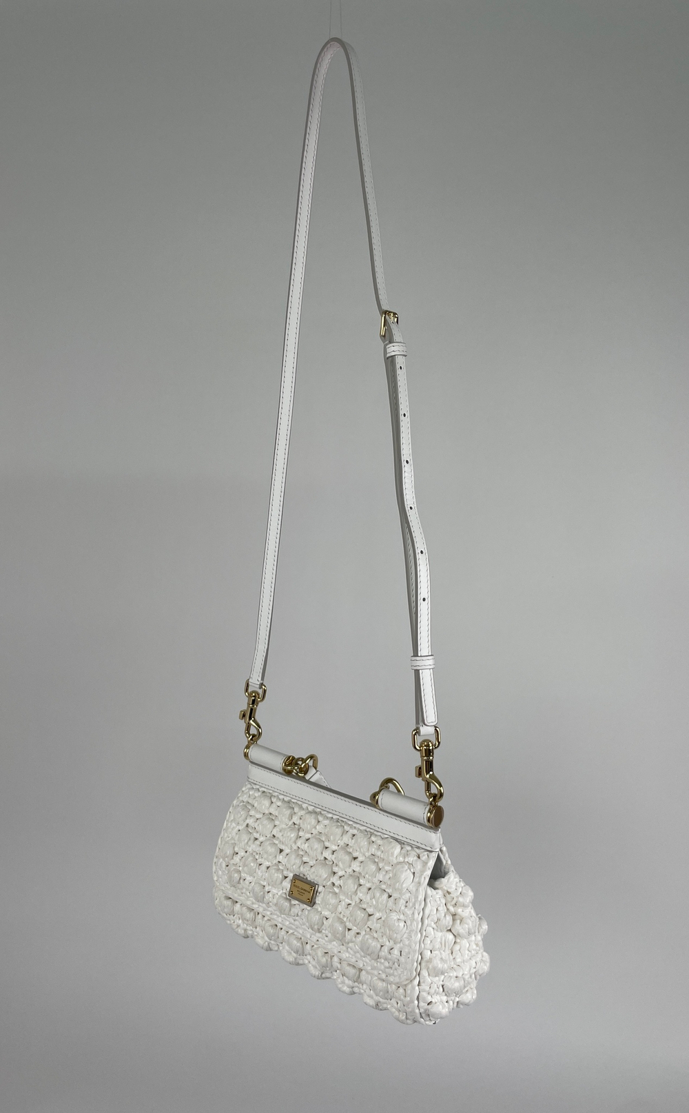 Сумка Dolce&Gabbana Small Sicily Raffia Crochet