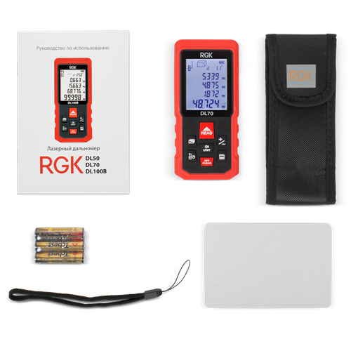 Лазерный дальномер-рулетка DL70 RGK 4610011873911