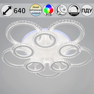 36890-0.3-5+5A WH (RGB) светильник потолочный