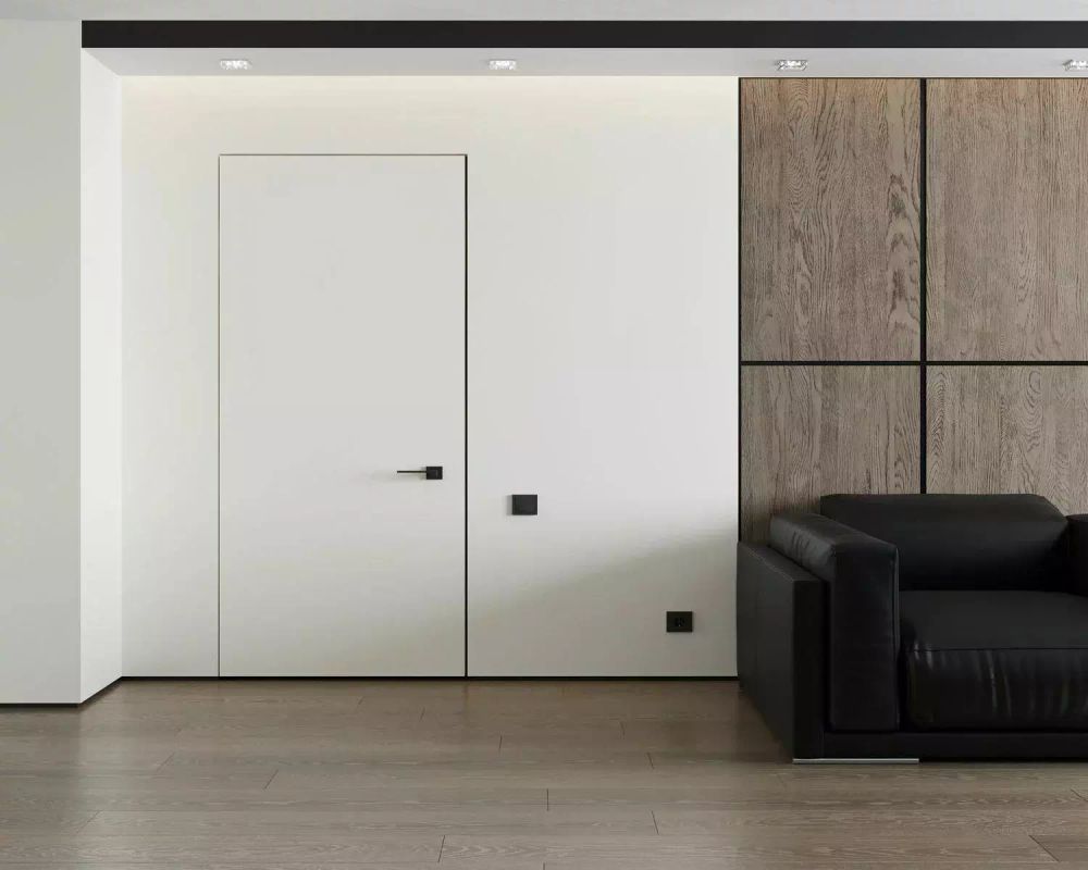 Теневой плинтус усиленный Strong черный матовый, 3000x15x58 мм