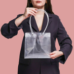 Пакет ПВХ с ручками с квадратным дном 20 х 20 х 20 см