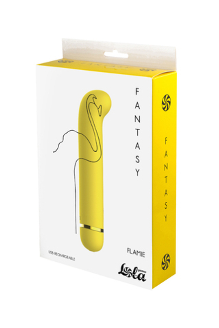 Перезаряжаемый вибратор Fantasy Flamie желтый