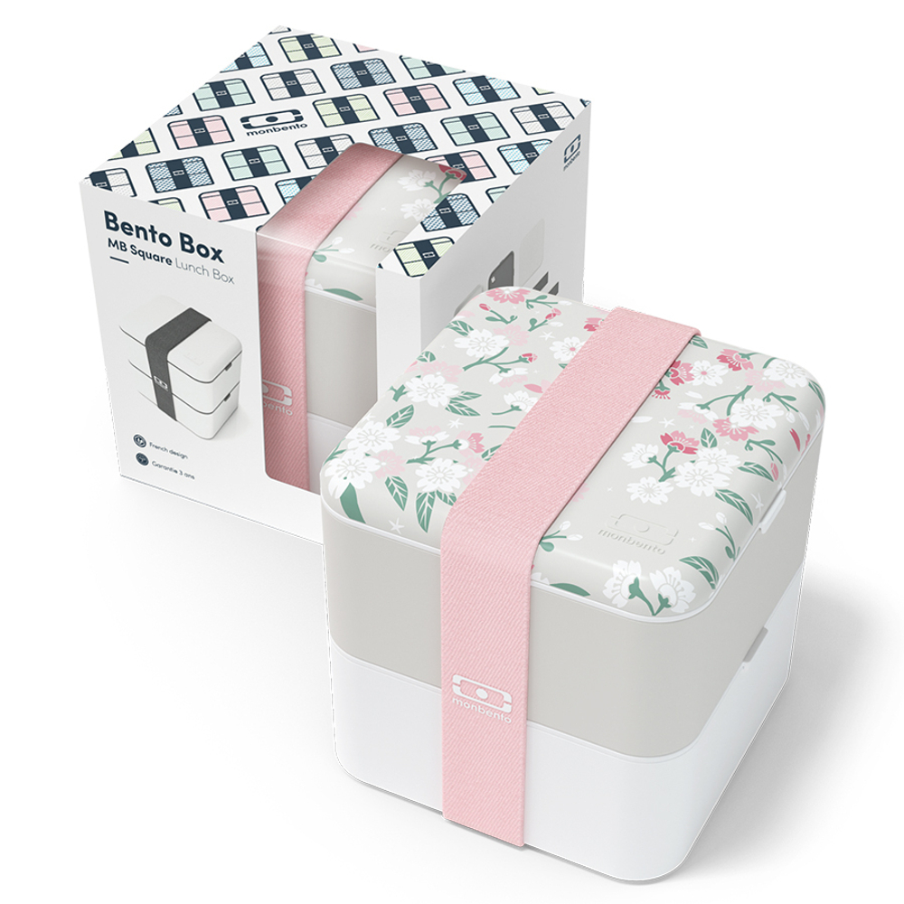 Ланч-бокс mb square, sakura grey