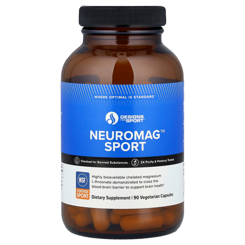 Designs For Health, Designs For Sport®, NeuroMag™, 90 вегетарианских капсул (48,3 мг в 1 капсуле)
