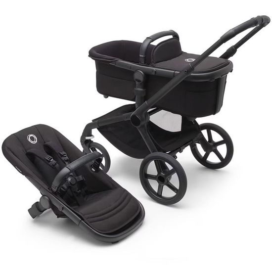 Коляска 2 в 1 Bugaboo Fox 5 Renew (Black/Heritage Black/Morning Pink)