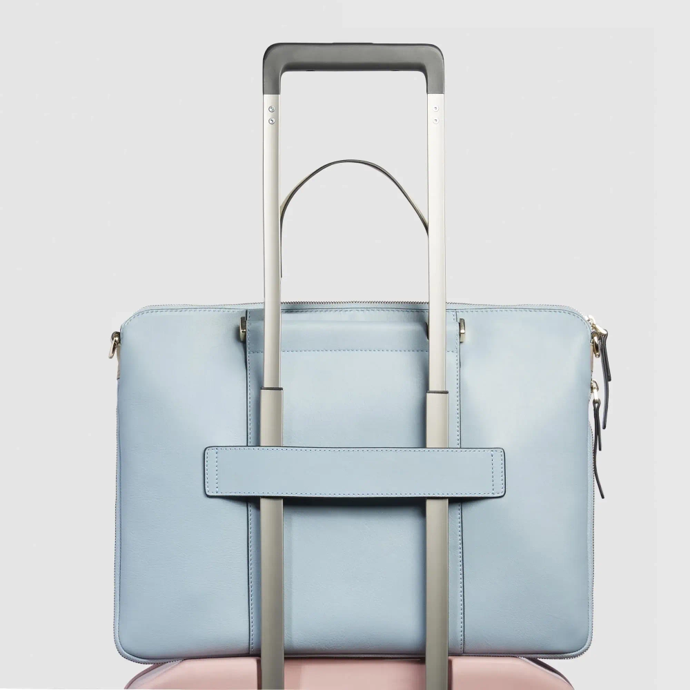 Портфолио для ноутбука Piquadro Circle/ Azzurro-beige