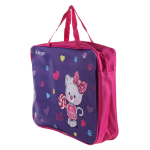 Папка А4 с ручками, текстиль с кожзамом, 50мм, микс12 дизайнов