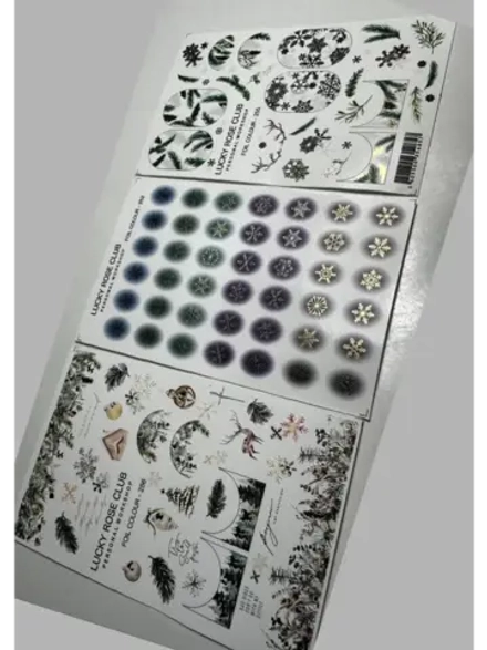 Набор слайдеров 3 шт для длинных ногтей 252, 255, 256