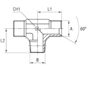 Штуцер FTC BSP 1/4 - BSPT 1/4
