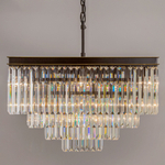 Citilux Мартин CL332241 Люстра хрустальная подвесная Прозрачная