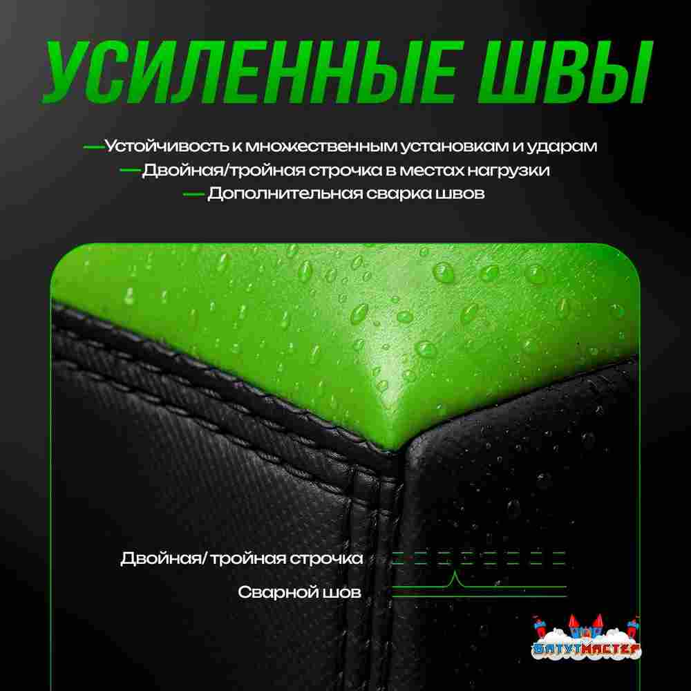 Надувная подушка «GymAir» для гимнастики и батутных центров, 4×2,5×0,95 м