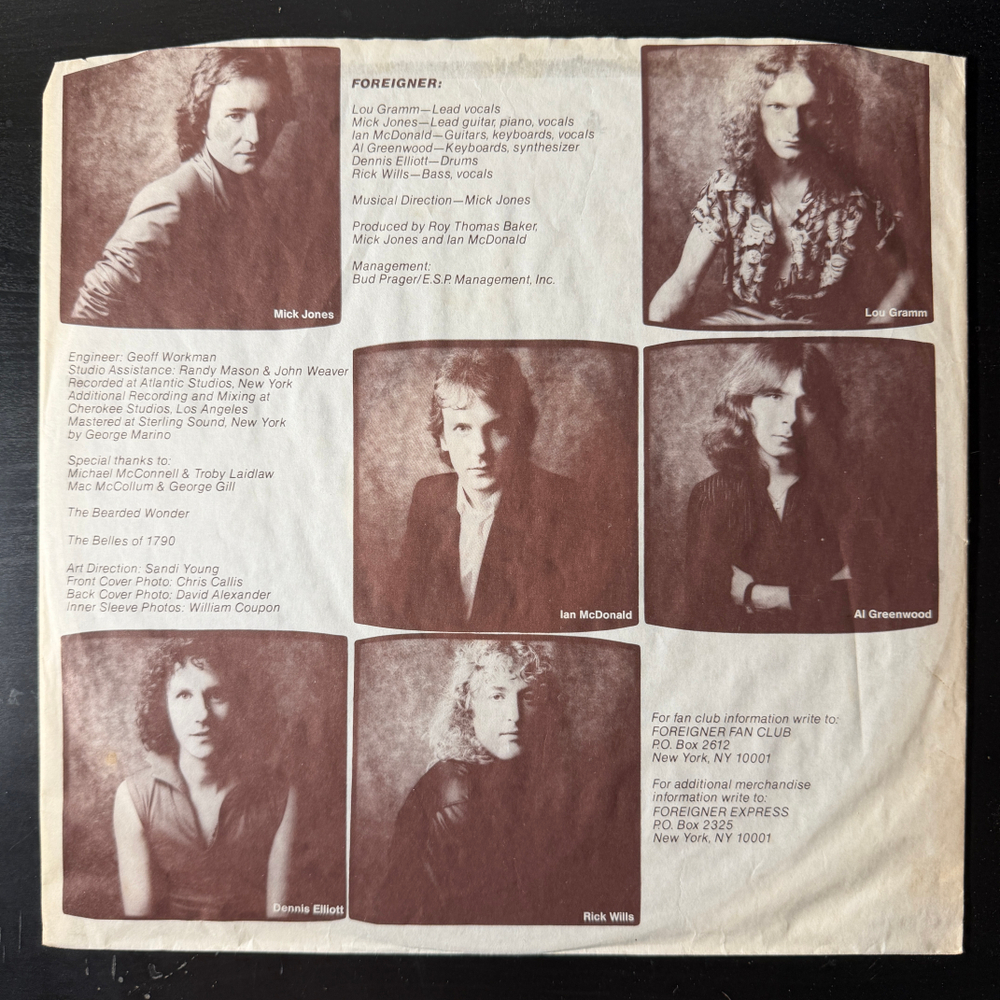 Виниловая пластинка Foreigner ‎– Head Games LP