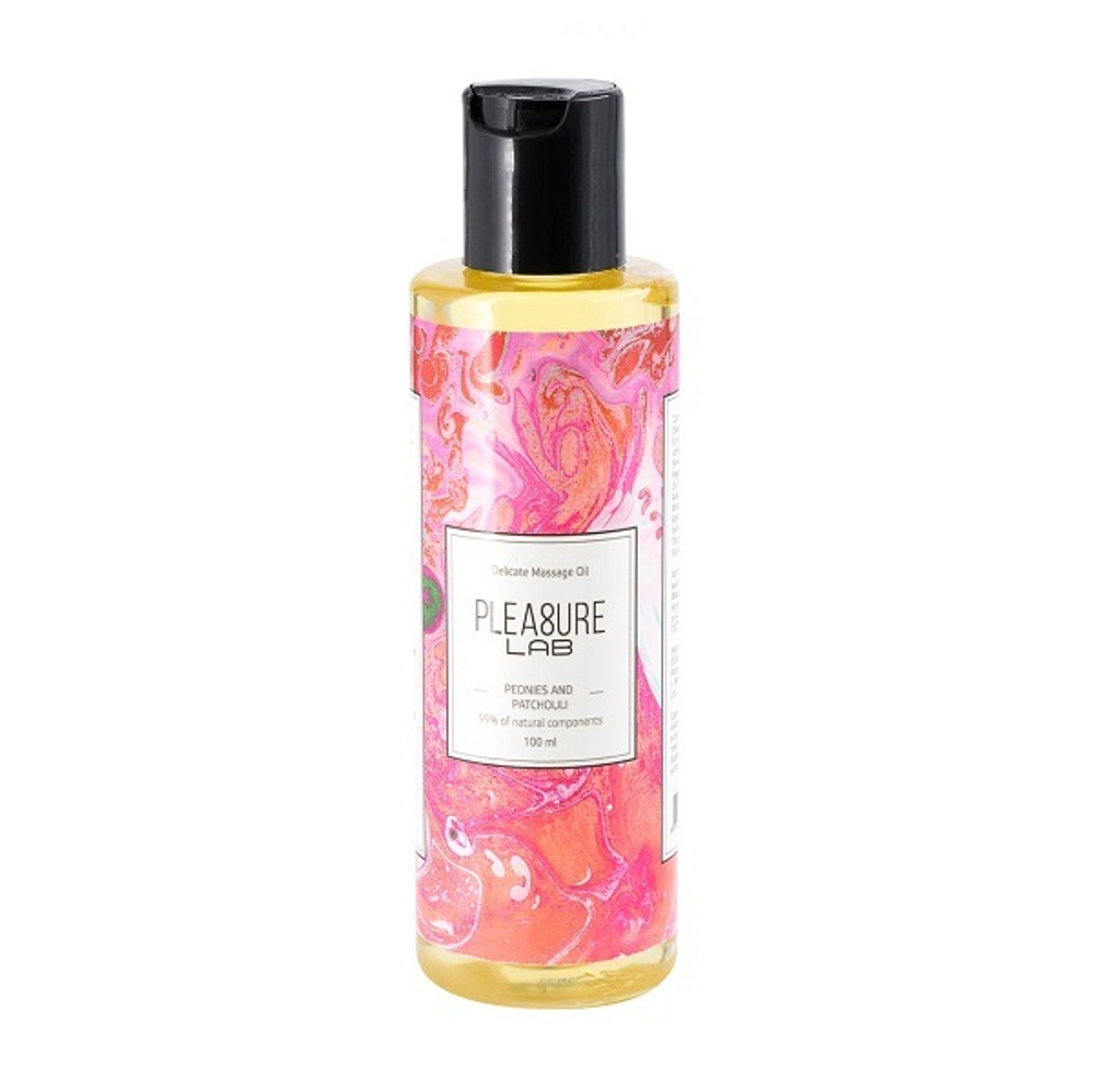 Массажное масло с ароматом пиона и пачули Pleasure Lab Delicate 100мл