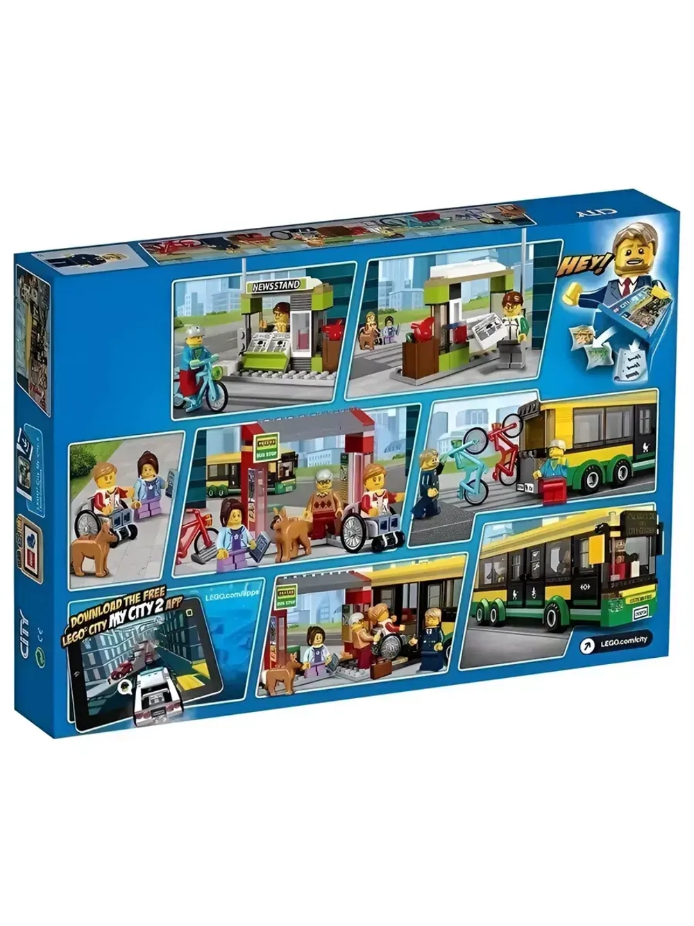 Конструктор Сити Автобусная остановка 377 деталей