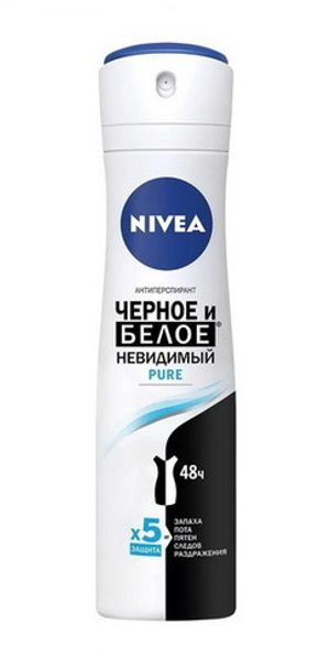 Дезодорант-спрей женский Невидимая защита NIVEA Pure 150 мл