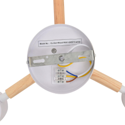 8306/3C COMFI LN26 333 белый, металл/дерево Светильник потолочный GX53 LED 3*7W 220V VUDI