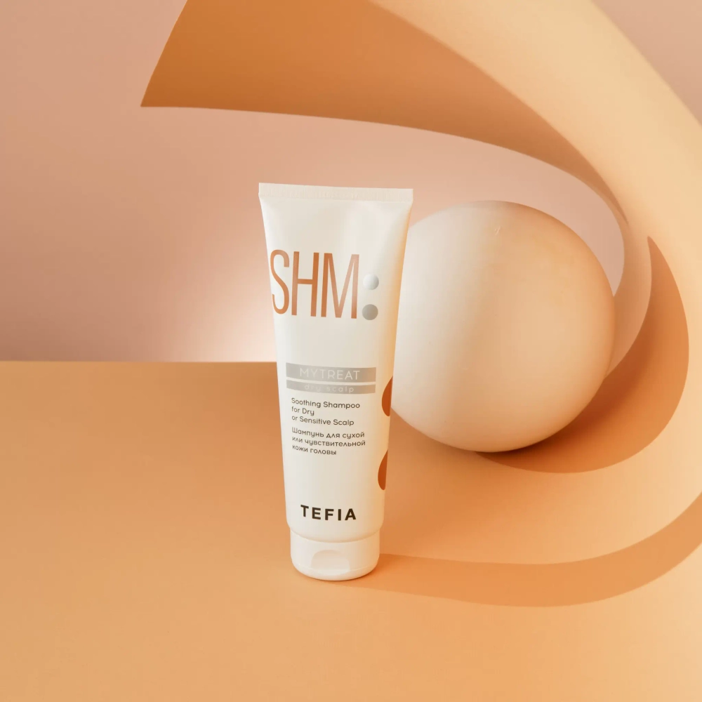 Шампунь для сухой или чувствительной кожи головы Soothing Shampoo for Dry or Sensitive Scalp Tefia MY Mytreat, 250 мл