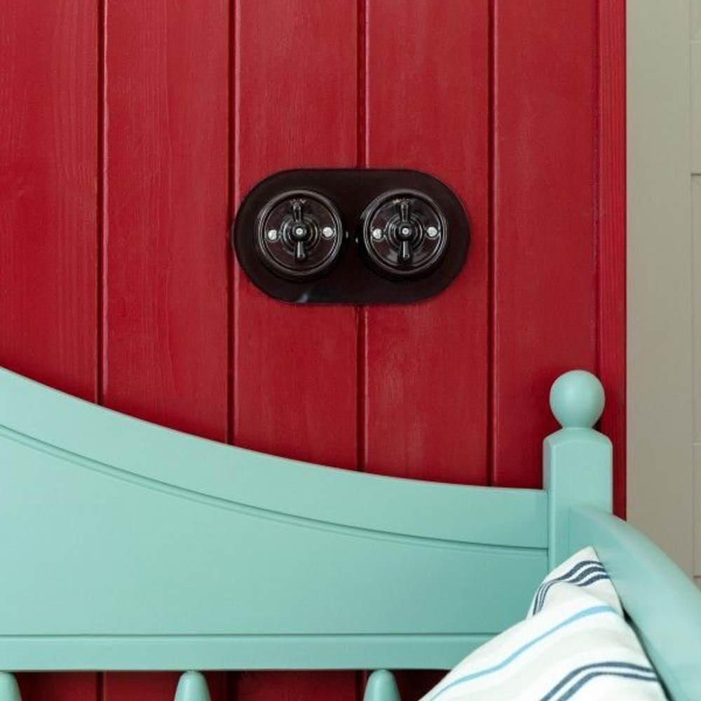 Рамка на 2 поста чёрный