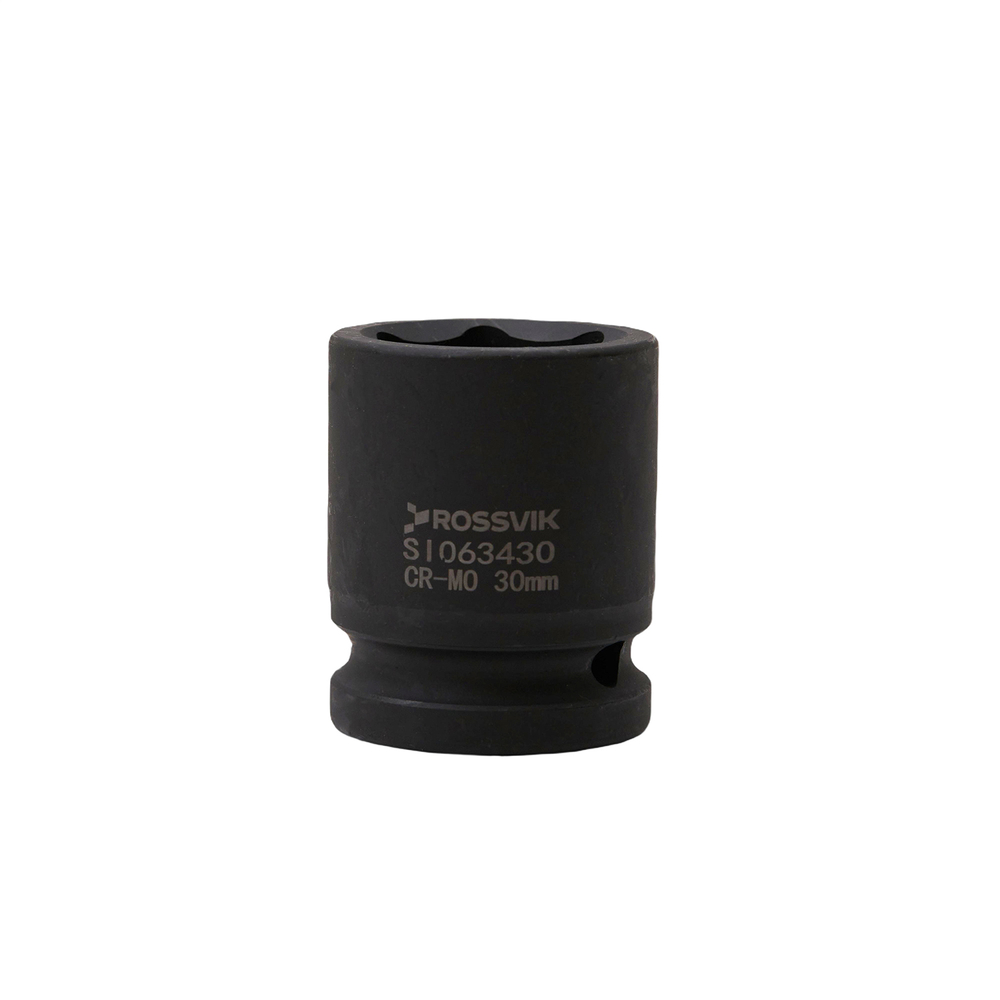 SI063430 Головка торцевая ударная 6-гранная ROSSVIK 3/4", 30мм