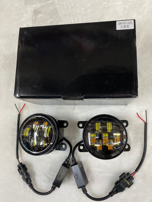 ПТФ Z49-7 линз (белый, жёлтый) для Citroen, Ford, Mitsubishi, Land Rover, Renault, Suzuki, Daewoo, светодиодные противотуманные фары (2 шт. / комплект)