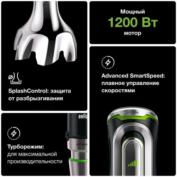 Погружной блендер Braun MultiQuick 9 MQ9135XI