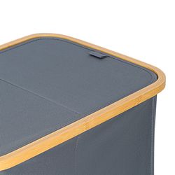 Корзина для белья с двумя отделениями Neat Twin, 53,5х33х53 см, серая